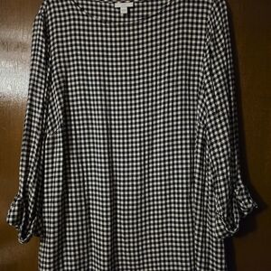 J. Jill Monochrome Checkered Top